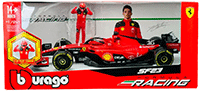 Bburago - Ferrari SF-23 #16 Charles Leclerc with Driver Figure (1/24 scale diecast model car, Red) 18-26809/16