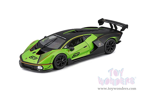 BBurago - Lamborghini Essenza SCV12 #63 (1/24 scale diecast model car, Green/Black) 18-28017