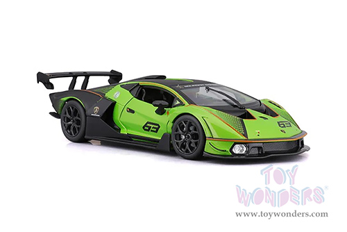 BBurago - Lamborghini Essenza SCV12 #63 (1/24 scale diecast model car, Green/Black) 18-28017