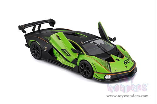 BBurago - Lamborghini Essenza SCV12 #63 (1/24 scale diecast model car, Green/Black) 18-28017