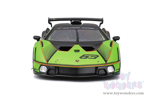 BBurago - Lamborghini Essenza SCV12 #63 (1/24 scale diecast model car, Green/Black) 18-28017