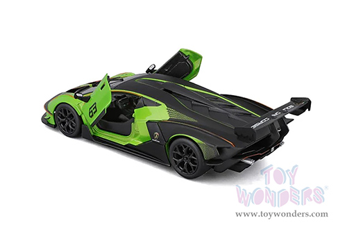BBurago - Lamborghini Essenza SCV12 #63 (1/24 scale diecast model car, Green/Black) 18-28017