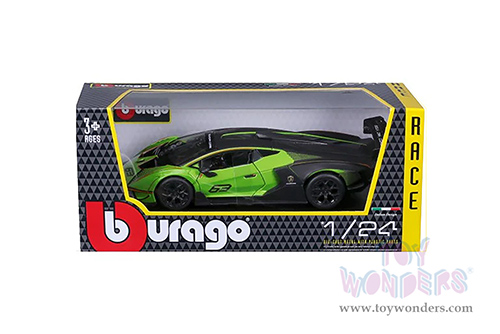 BBurago - Lamborghini Essenza SCV12 #63 (1/24 scale diecast model car, Green/Black) 18-28017