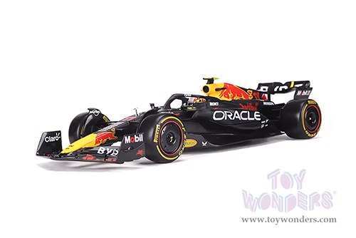 Bburago - Oracle Red Bull Racing RB19 #11 Sergio Pérez with Driver Formula One F1 "Construtors' Champion" (2023) (1/24 scale diecast model car, Black) 18-28030/11