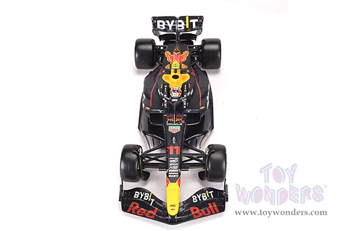 Bburago - Oracle Red Bull Racing RB19 #11 Sergio Pérez with Driver Formula One F1 "Construtors' Champion" (2023) (1/24 scale diecast model car, Black) 18-28030/11