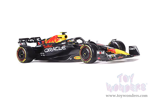 Bburago - Oracle Red Bull Racing RB19 #11 Sergio Pérez with Driver Formula One F1 "Construtors' Champion" (2023) (1/24 scale diecast model car, Black) 18-28030/11
