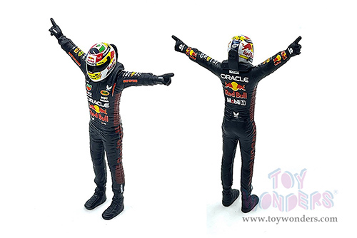 Bburago - Oracle Red Bull Racing RB19 #11 Sergio Pérez Formula One F1 (2023) with Driver Figure (1/24 scale diecast model car, Black) 18-28036/11