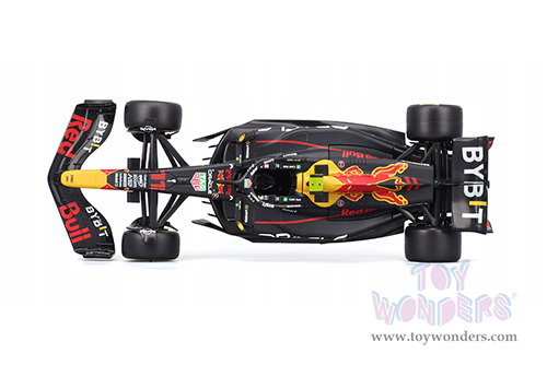 Bburago - Oracle Red Bull Racing RB19 #11 Sergio Pérez Formula One F1 (2023) with Driver Figure (1/24 scale diecast model car, Black) 18-28036/11
