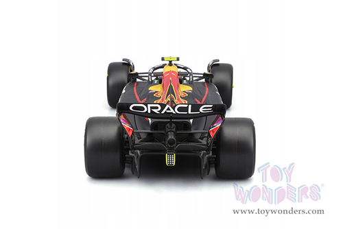 Bburago - Oracle Red Bull Racing RB19 #11 Sergio Pérez Formula One F1 (2023) with Driver Figure (1/24 scale diecast model car, Black) 18-28036/11