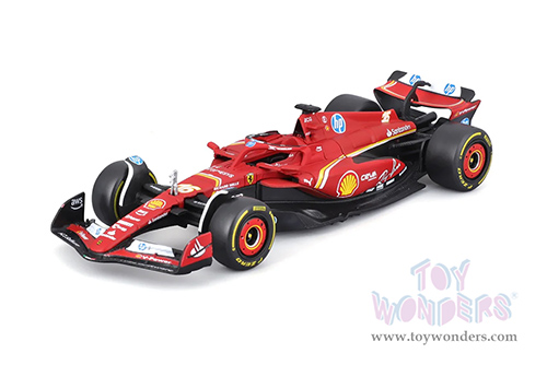 Bburago Formula Racing - Ferrari SF-24 2 Pack Formula One F1 Scuderia Ferrari (2024) (1/43 scale diecast model car, Red) 18-36839