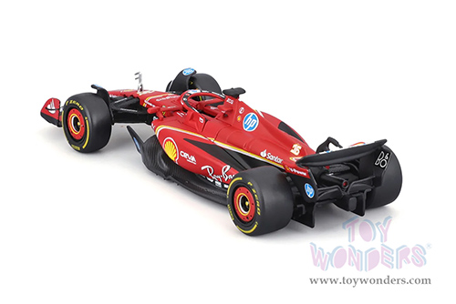 Bburago Formula Racing - Ferrari SF-24 2 Pack Formula One F1 Scuderia Ferrari (2024) (1/43 scale diecast model car, Red) 18-36839