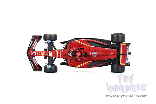 Bburago Formula Racing - Ferrari SF-24 #16 Charles Leclerc with Driver Formula One F1 Scuderia Ferrari (2024) (1/43 scale diecast model car, Red) 18-36843/16