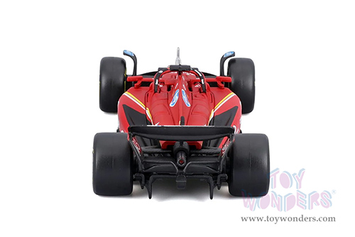 Bburago Formula Racing - Ferrari SF-24 #16 Charles Leclerc with Driver Formula One F1 Scuderia Ferrari (2024) (1/43 scale diecast model car, Red) 18-36843/16