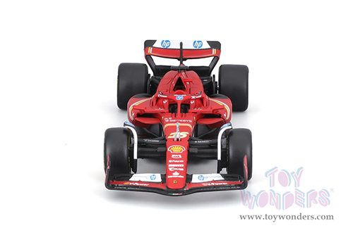 BBurago Ferrari Racing - Ferrari SF24 #16 Charles Leclerc Formula One F1 Car (2024) (1/43 scale diecast model car, Matte Red) 18-36844/16