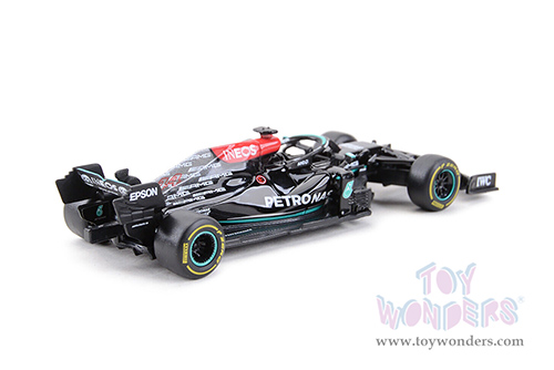 BBurago - Mercedes AMG F1 W12 E Performance Formula 1 (2021) (1/43 scale diecast model car, Silver/Turquoise) 18-38038HAMI
