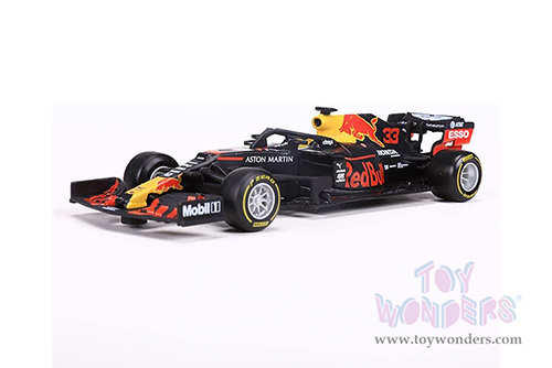 BBurago - Aston Martin Red Bull Racing RB16 #33 Max Verstappen Formula One F1 (2020) (1/43 scale diecast model car, Black) 18-38052VERS