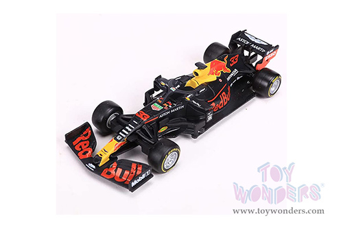 BBurago - Aston Martin Red Bull Racing RB16 #33 Max Verstappen Formula One F1 (2020) (1/43 scale diecast model car, Black) 18-38052VERS