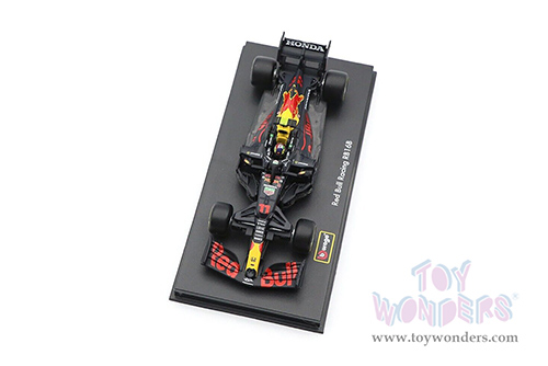 BBurago - Honda Red Bull Racing RB16 #11 Sergio Perez Formula One F1 (2021) with driver (1/43 scale diecast model car, Black) 18-38056PERE
