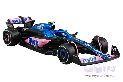 Bburago Race - BWT Alpine A523 #10 Pierre Gasly Formula One F1 (2023) (1/43 scale diecast model car, Blue/Black/Pink) 18-38072/10
