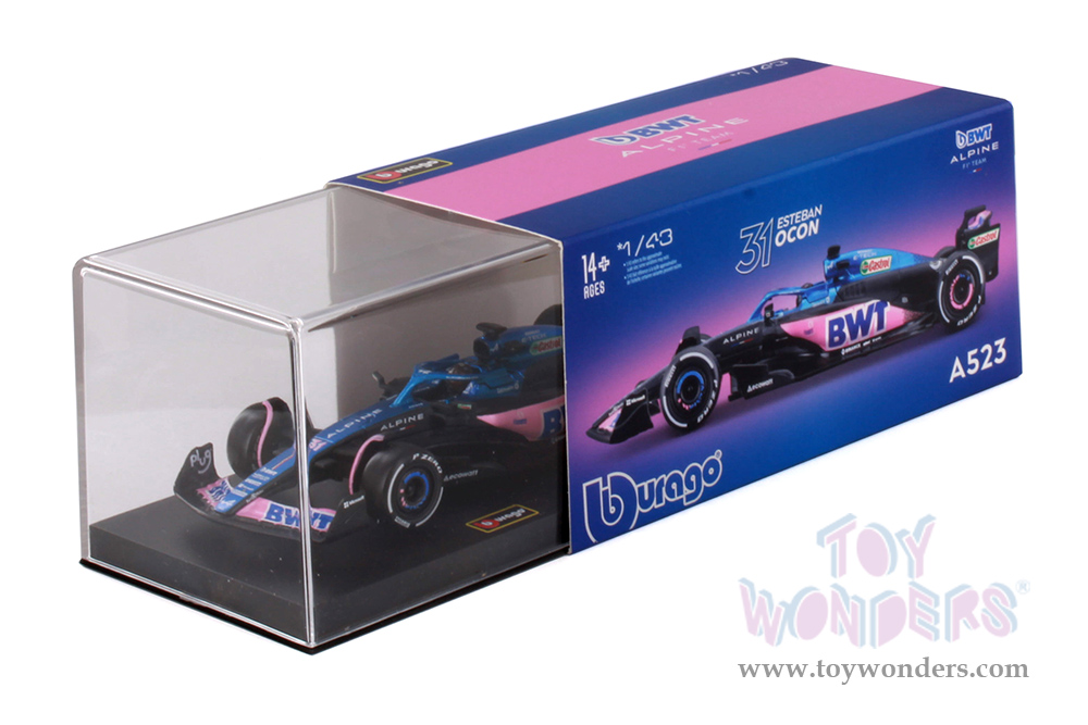 Bburago Race - BWT Alpine A523 #31 Esteban Ocon with Driver