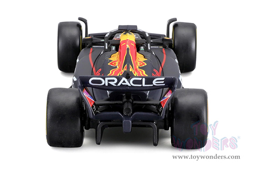 Bburago - Oracle Red Bull Racing RB19 #1 Max Verstappen with Driver Formula One F1 (2023) (1/43 scale diecast model car, Black) 18-38083/1