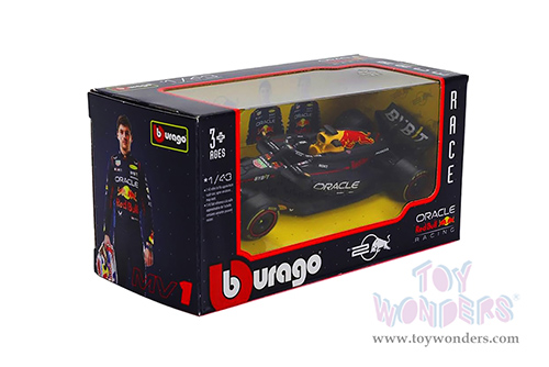 Bburago - Oracle Red Bull Racing RB20 #1 Max Verstappen Formula One F1 (2024) (1/43 scale diecast model car, Black) 18-38097/1