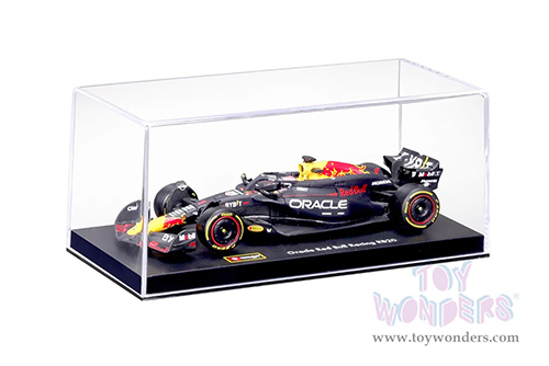 Bburago - Oracle Red Bull Racing RB20 #1 Max Verstappen with Driver Formula One F1 (2024) (1/43 scale diecast model car, Black) 18-38098/1