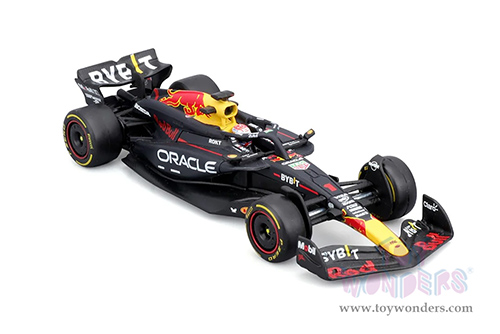 Bburago - Oracle Red Bull Racing RB20 #1 Max Verstappen with Driver Formula One F1 (2024) (1/43 scale diecast model car, Black) 18-38098/1
