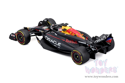 Bburago - Oracle Red Bull Racing RB20 #1 Max Verstappen with Driver Formula One F1 (2024) (1/43 scale diecast model car, Black) 18-38098/1