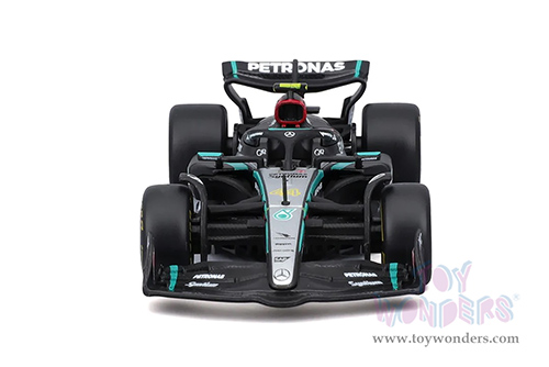 Bburago Formula Racing - Mercedes AMG Petronas F1 Team #44 Lewis Hamilton Formula One F1 W15 E Performance (2024) (1/43 scale diecast model car, Black) 18-38208/44