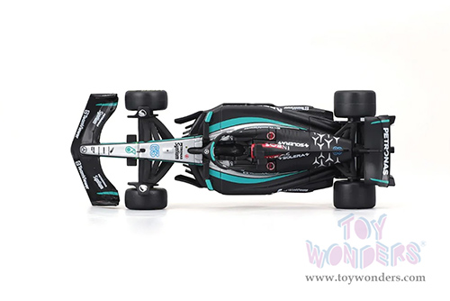 Bburago Formula Racing - Mercedes AMG Petronas F1 Team #63 George Russell Formula One F1 W15 E Performance (2024) (1/43 scale diecast model car, Black) 18-38208/63