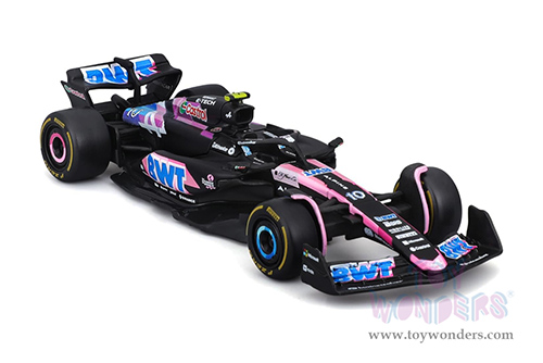 Bburago Formula Racing - BWT Alpine A524 #10 Pierre Gasly Formula One F1 (2024) (1/43 scale diecast model car, Blue/Black/Pink) 18-38219/10