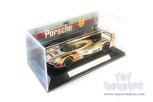 BBurago Race - Porsche 963 #12 Callum Ilott - Will Stevens - Norman Nato "Hertz Team Jota" Hypercar Team Winner "FIA World Endurance Championship" 2024 (1/43 scale diecast model car, Gold/White) 18-38317/12