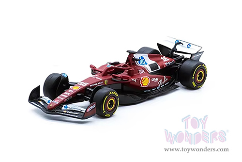 BBurago Formula Racing - Ferrari SF25 #16 Charles Leclerc Formula One F1 (2025) (1/64 scale diecast model car, Burgundy) 18-56801/16