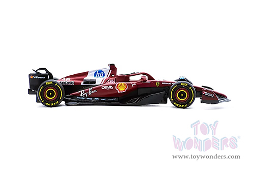 BBurago Formula Racing - Ferrari SF25 #16 Charles Leclerc Formula One F1 (2025) (1/64 scale diecast model car, Burgundy) 18-56801/16