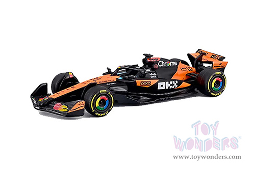 BBurago Formula Racing - McLaren MCL39 #81 Oscar Piastri Formula One F1 Australian GP (2025) (1/64 scale diecast model car, Black/Orange) 18-58001/81