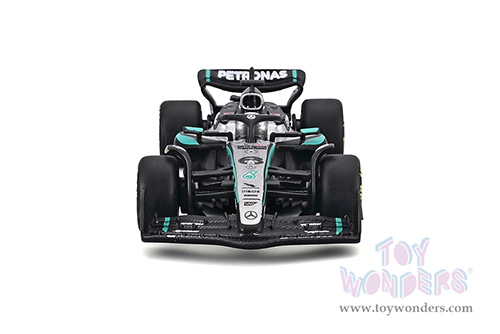 BBurago Formula Racing - Mercedes AMG Petronas W16 #63 George Russell Formula One F1 (2025) (1/64 scale diecast model car, Black/Gray) 18-58002/63