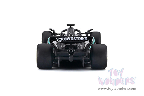 BBurago Formula Racing - Mercedes AMG Petronas W16 #63 George Russell Formula One F1 (2025) (1/64 scale diecast model car, Black/Gray) 18-58002/63