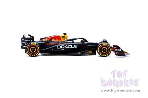 BBurago Formula Racing - Oracle Red Bull Racing RB21 #1 Max Verstappen Formula One F1 (2025) (1/64 scale diecast model car, Black) 18-58003/1