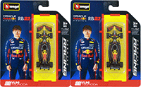 BBurago Formula Racing - Oracle Red Bull Racing RB21 #22 Yuki Tsunoda Formula One F1 (2025) (1/64 scale diecast model car, Black) 18-58003/22; 