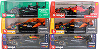 Bburago Formula Racing - Formula One F1 Assorted Racing Cars with Driver (1/24 scale diecast model car, Asstd.) 18-60060; 