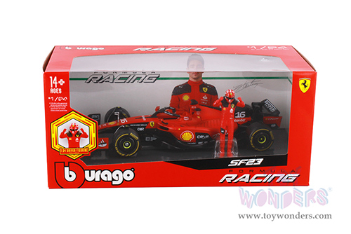 Bburago Formula Racing - Formula One F1 Assorted Racing Cars with Driver Figures (1/24 scale diecast model car, Asstd.) 18-60061
