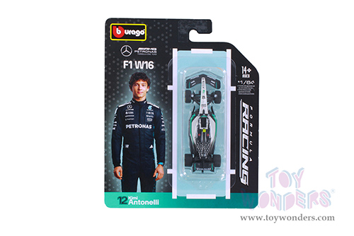 BBurago Formula Racing - Formula One F1 (2025) Assorted (1/64 scale diecast model car, Asstd.) 18-60164