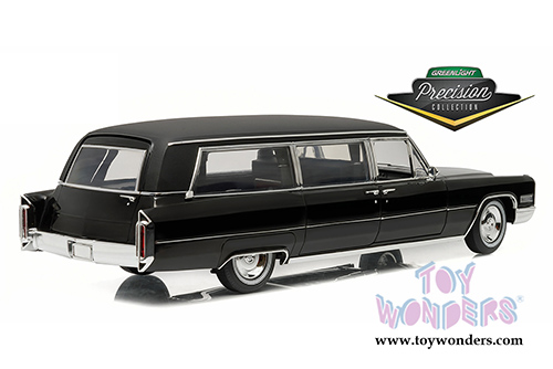 Greenlight Precision Collection - Cadillac S&S Limousine Hardtop (1966, 1/18 scale diecast model car, Black) 18002