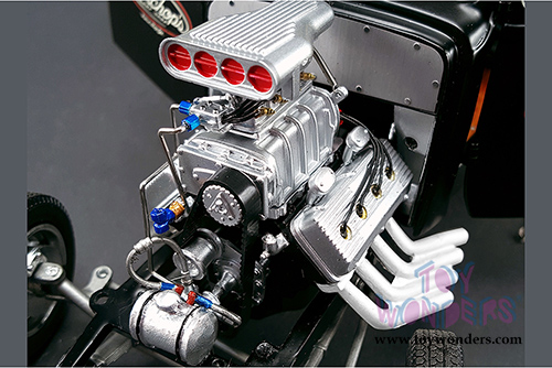 Acme - Pork Chop's Willys Gasser Jailbreak (1933, 1/18 scale diecast model car, Black) 1800907