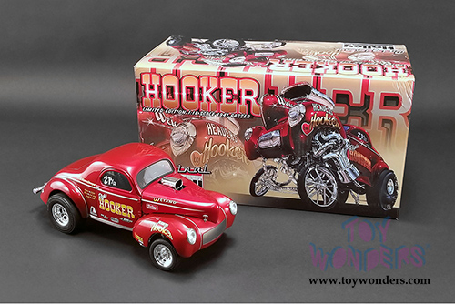 Acme - Gasser "Hooker Headers" (1941, 1/18 scale diecast model car, Red) 1800910
