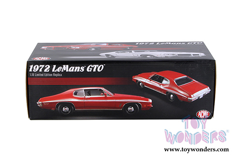 Acme - Pontiac&reg; LeMans GTO Hardtop (1972, 1/18 scale diecast model car, Cardinal Red) 1801210