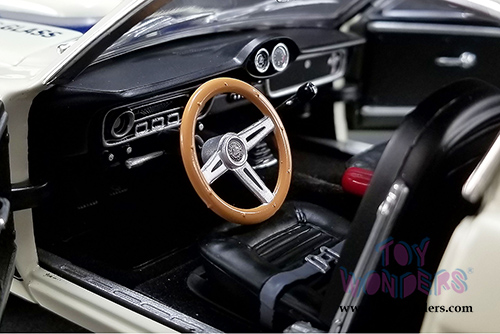 Acme - Mel Burns Drag Shelby&reg; GT350&reg; AHRA Record Holder (1965, 1/18 scale diecast model car, White w/Blue stripes) 1801811