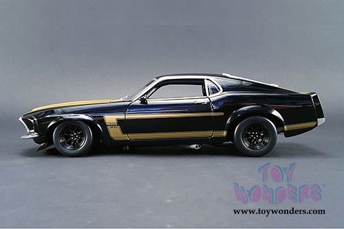 Acme - Ford Trans Am Mustang Boss 302 Hardtop Smokey Yunick (1969, 1/18 scale diecast model car, Black w/Orange) 1801816