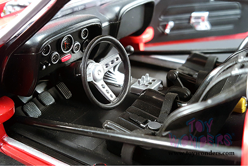 Acme - Allan Moffat #9 Coca-Cola Boss 302 Trans Am Mustang Hardtop (1969, 1/18 scale diecast model car, Red) 1801820